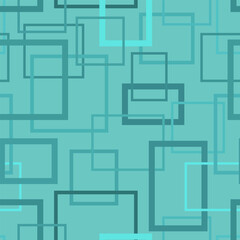 Abstract Teal Geometry Seamless Pattern