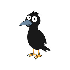 Fototapeta premium Crow Cartoon vector