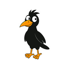 Fototapeta premium Crow Cartoon vector