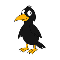 Crow Cartoon vector