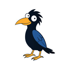 Obraz premium Crow Cartoon vector
