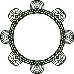 Beautiful flower art and mandala vector design