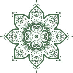 Beautiful flower art and mandala vector design