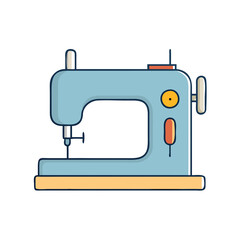 sewing machine vector icon, sewing machine vector illustration - simple illustration of sewing machine, perfect for logos,and sewing machine -themed designs.