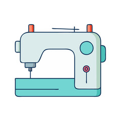 sewing machine vector icon, sewing machine vector illustration - simple illustration of sewing machine, perfect for logos,and sewing machine -themed designs.