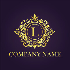 Vintage and luxury logo template Premium Vector, Royalty
