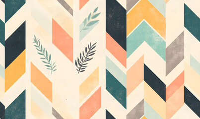 Obraz premium Seamless Tile Patterns Featuring Intricate Geometric and Floral Motifs, Hand-Drawn Doodles, and Traditional Ethnic Designs in Muted and Vibrant Color Palettes