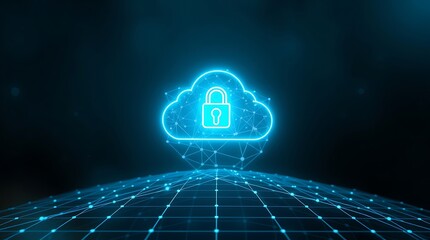 Cloud Computing Technology Concept, Database Transfer to Cloud with Prominent Cloud Icon and Abstract World Design,futuristic cloud computing, cloud storage technology, abstract technology background