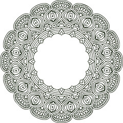Beautiful flower art and mandala vector design
