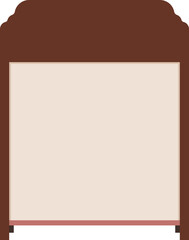 Illustration of a hanging sign board with blank copy space. Empty sign board for your design. 