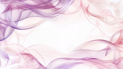 Abstract Swirling Pink and Purple Hues: A Serene Digital Artwork