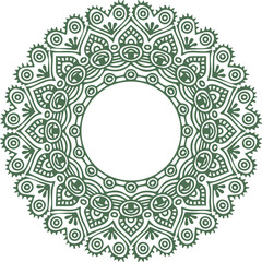 Beautiful flower art and mandala vector design