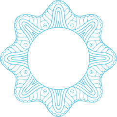 Beautiful flower art and mandala vector design