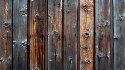 Fototapeta premium Old, rustic dark wooden texture for background panorama
