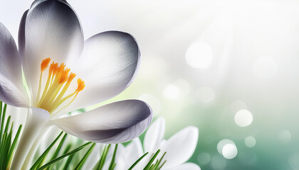 Crocus flower background