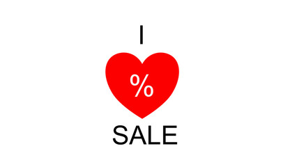 i love sale heart arranged business finance