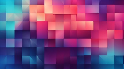 Abstract Pixelated Blocks: Vibrant and dynamic interplay of colors in a pixelated pattern. Shades of pink, purple, and blue create a mesmerizing visual effect, perfect for tech, design.