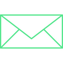 Email icon single vector illustration