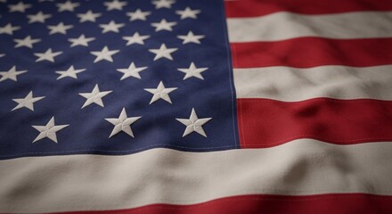Panoramic US Flag, The United States of America Flag