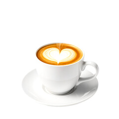 cup of coffee with heart