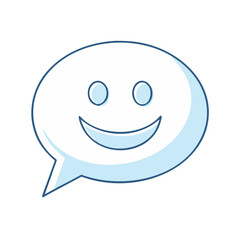 smile in a speech bubble vector icon, smile in a speech bubble vector illustration - simple illustration of smile in a speech bubble, perfect for logos,and smile in a speech bubble -themed designs.