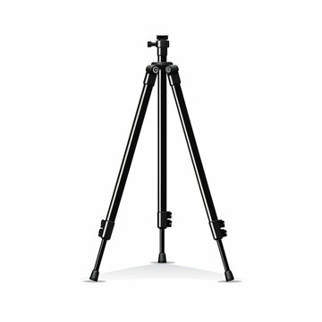 recommend clip art: Simple Flat Camera Tripod Graphic with White Background icon logo shape vector  