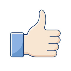 thumbs up vector icon, thumbs up vector illustration - simple illustration of thumbs up, perfect for logos,and thumbs up -themed designs.
