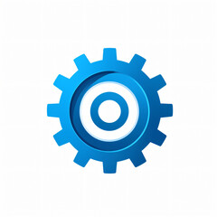 Obraz premium Engaging Gear Icon: Simple Flat Vector Illustration with Teeth cogs symbol 