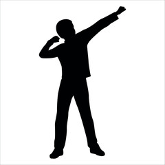 Boy or children silhouette Vector illustration