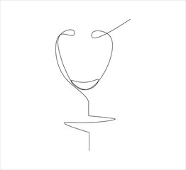 One continuous line drawing of medical stethoscopes. simple single line drawing of medical equipment stethoscopes . health concept stethoscopes illustration. editable outline