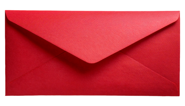red envelope isolated background, vibrant crimson stationery for elegant invitations, gift cards, or special occasions
