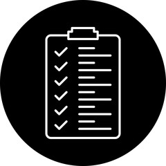 Checklist icon single vector illustration