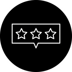 Review icon single vector illustration