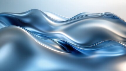 Obraz premium Abstract Background - Flowing Blue Waves