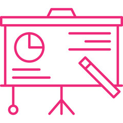 Explain icon single vector illustration
