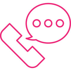Call icon single vector illustration