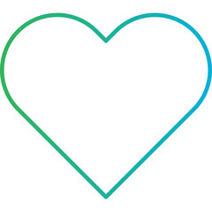 Heart icon single vector illustration
