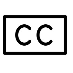 Fototapeta premium Accessibility Closed-captioning