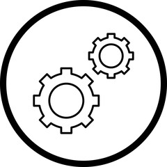 Setting icon single vector illustration