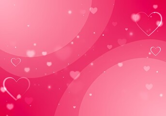 Romantic Pink Hearts Background Valentine s Day Design Abstract Love Pattern Festive Celebration