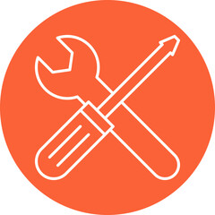 Fix icon single vector illustration