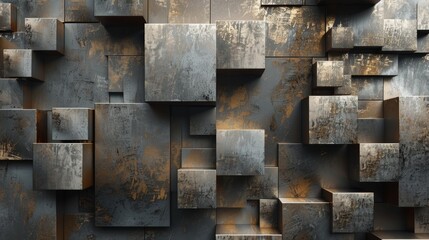 Abstract Cubic Texture Wallpaper