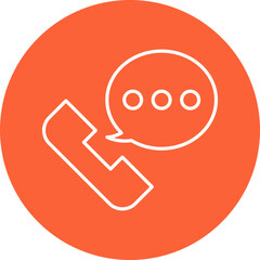 Call icon single vector illustration