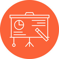 Explain icon single vector illustration