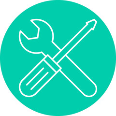 Fix icon single vector illustration