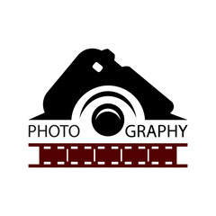 photography logo design vector illustration