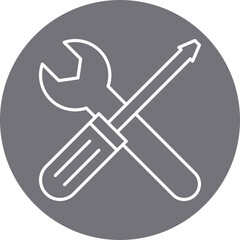 Fix icon single vector illustration