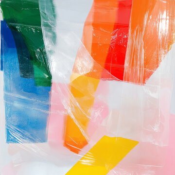 Plastic texture in different vibrant colors