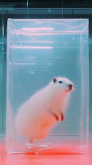 Dreamcore image of a Capybara with dreamy colors 