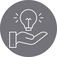 Solution icon single vector illustration